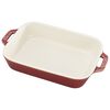 Ceramic - Rectangular Baking Dishes/ Gratins, 7.5-x 6.5-inch, Rectangular, Baking Dish, Rustic Red, small 1