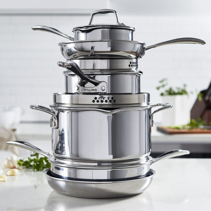 Clad CFX, 10-pc, Non-stick, Stainless Steel Ceramic Cookware Set , large 2