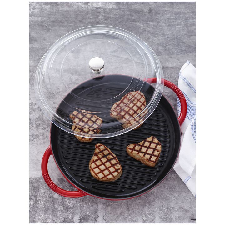 Cast Iron - Accessories, 8-inch Glass Domed Lid, large 4