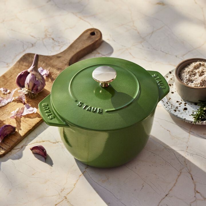 Cast Iron, 1.5 qt, Petite French Oven, pistachio, large 2