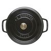 鋳物ホーロー鍋, ピコ・ココット 24 cm, ラウンド, ブラック, 鋳鉄, small 3