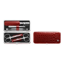 ZWILLING Classic Inox, 5-pc, red, Leather, Frame case