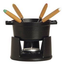 Staub Specialities, Juego de fondue 10 cm, Negro