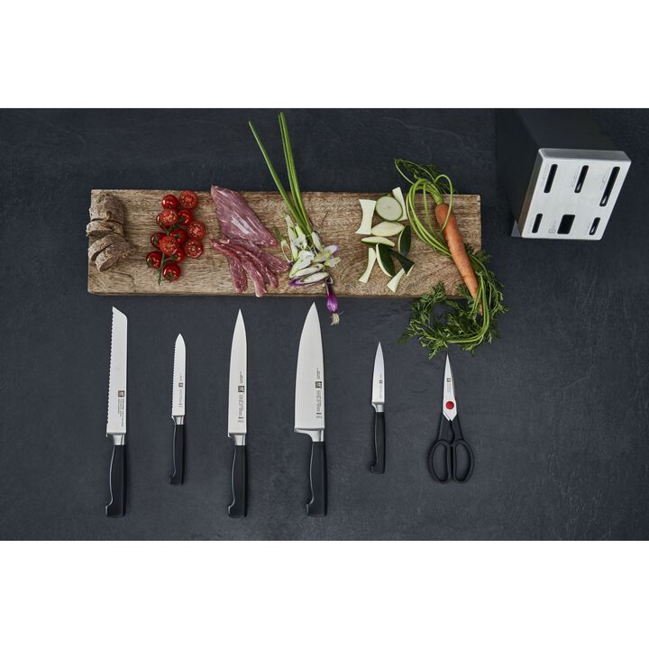 Four Star, 7-pcs, Knife block set, anthracite, large 4
