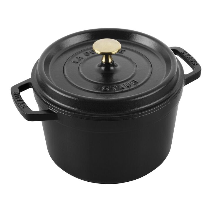 グランドココット, グランドココット 20 cm, ラウンド, ブラック, 鋳鉄, large 1