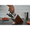 Four Star, 7-pcs brown Ash Knife block set with KiS technology, small 9
