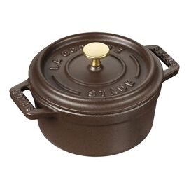 Mini Cocotte 10 cm, Rund, Chokolade, Støbejern