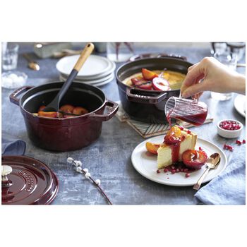 Döküm Tencere | Bordo | 20 cm | 2,2 l | yuvarlak,,large 7