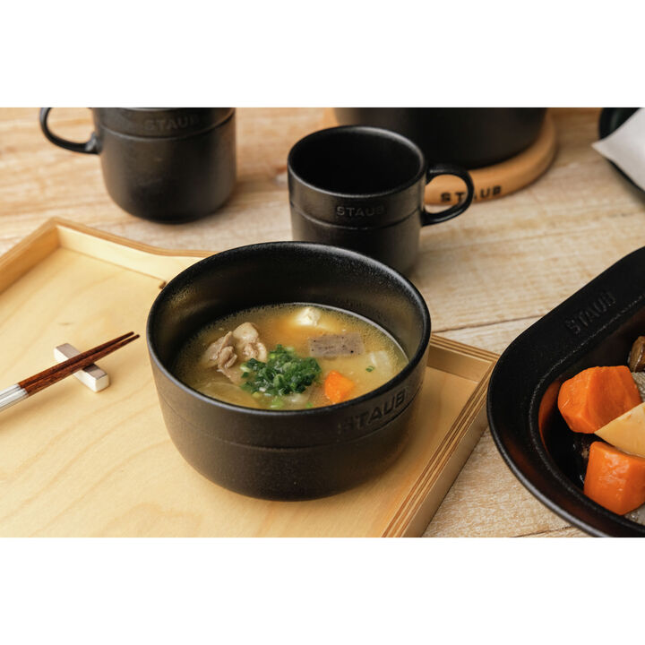 Dining Line, ボウル 12 cm, セラミック, ブラック, large 2