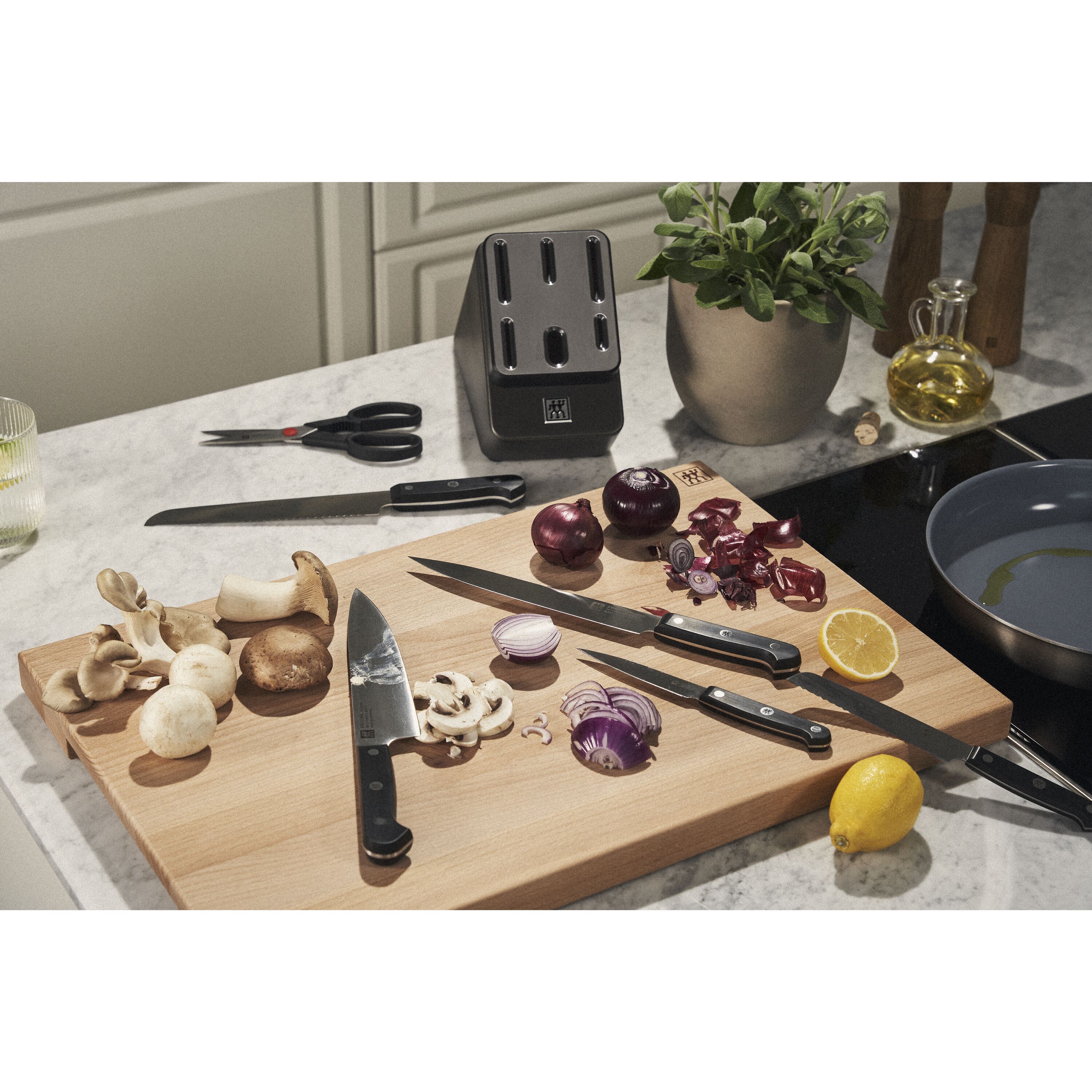 ZWILLING Gourmet 7-delig, Messenblok, Anthraciet - Gourmet - ZWILLING