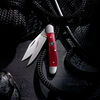 Outdoor, 2.75-inch, Copperhead Folding Pocket Knife, Red Smooth Bone, small 2