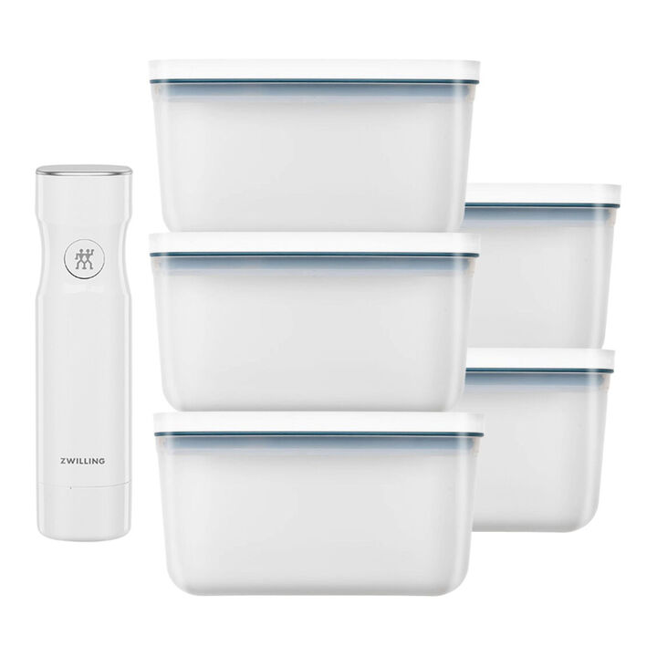 FRESH & SAVE, Ensemble de préparation des repas, 6 pièces / L, plastique, La-mer, large 1