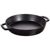 Cast Iron, 13.5-inch, Paella Pan, Black Matte - Visual Imperfections, small 1