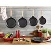 Cast Iron - Fry Pans/ Skillets, 8-inch, Frying Pan With Wooden Handle, Black Matte, small 3