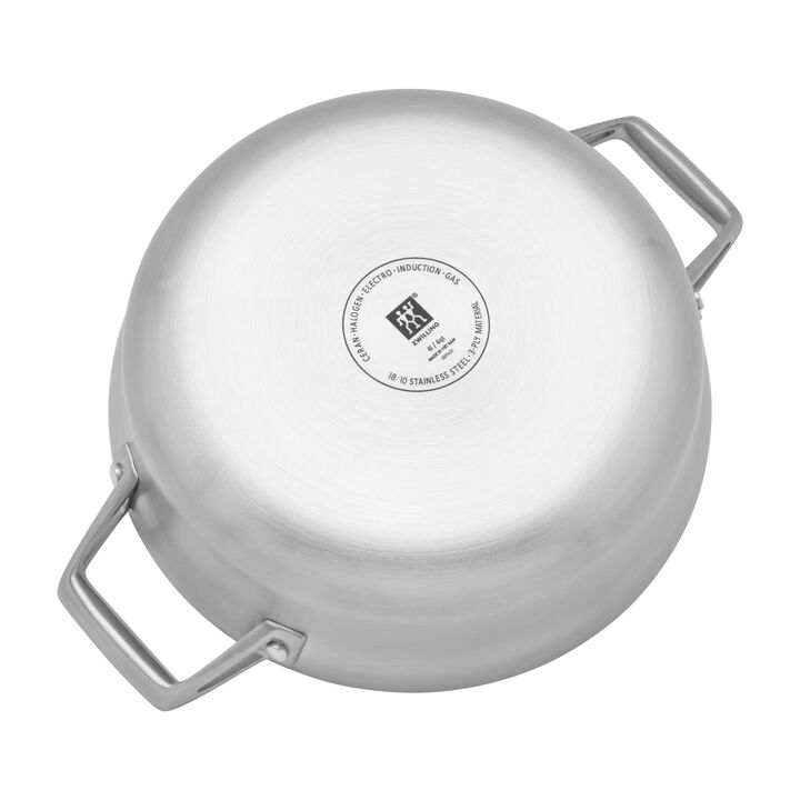 Motion Stainless Steel, 4 qt Chef's Pan, Stainless Steel , large 4