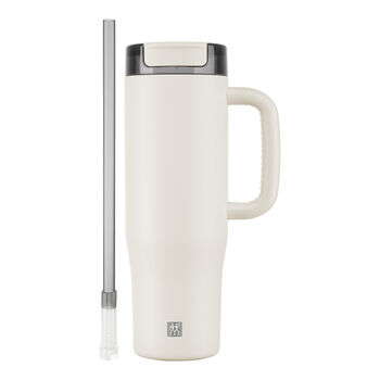 Thermo Straw Tumbler, 900 ml, paslanmaz &ccedil;elik, A&ccedil;ık Bej,,large 3