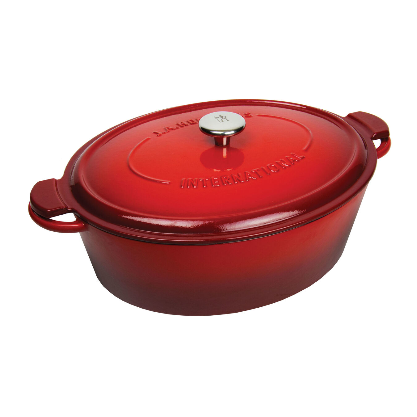 6 l oval French oven, red,,large 1