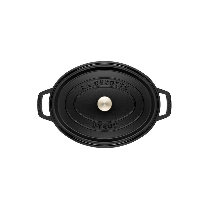 La Cocotte, 6.75 l cast iron oval Cocotte, black, large 2