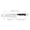 CLASSIC, 7-inch, hollow edge Santoku Knife, small 2