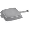 26 cm cast iron square American grill, graphite-grey - Visual Imperfections,,large