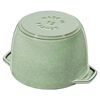 鋳物ホーロー鍋, ラ・ココット de GOHAN 12 cm, ラウンド, セージグリーン, 鋳鉄, small 5