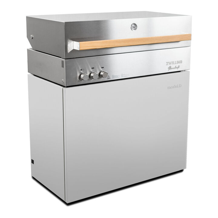 Flammkraft Model D, Natural gas grill, light grey, large 1
