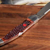Outdoor, 4-inch, Folding Hunter Pocket Knife With Leather Sheath, Brown Jigged Bone, small 12