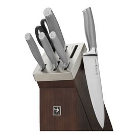 Henckels Modernist, 7-pc, Self-Sharpening Knife Block Set, brown
