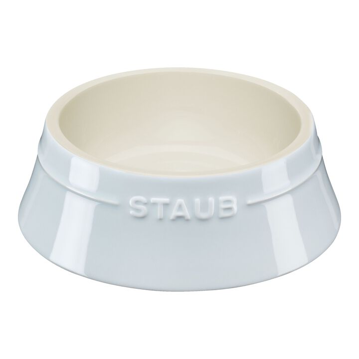Ceramique, Pet Bowl 400 ml, ceramic, light blue, large 1