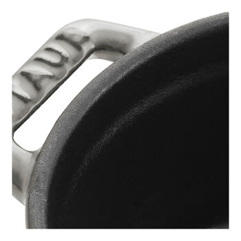 Mini Döküm Tencere | Grafit Gri | 10 cm | 250 ml | yuvarlak,,large 4