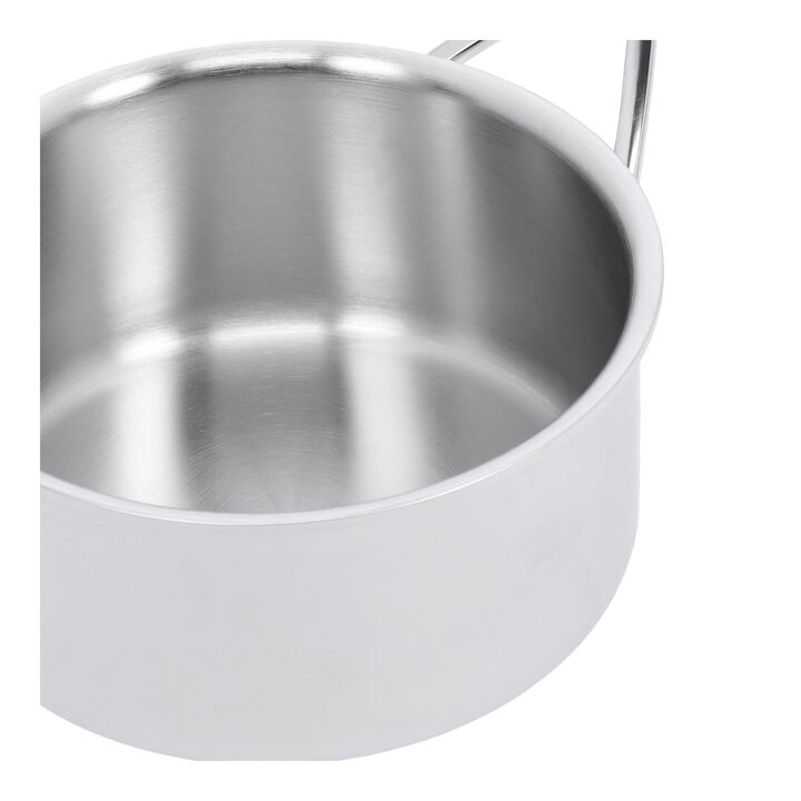 Intense 5, 2.2 l 18/10 Stainless Steel round Sauce pan without lid, silver, large 2