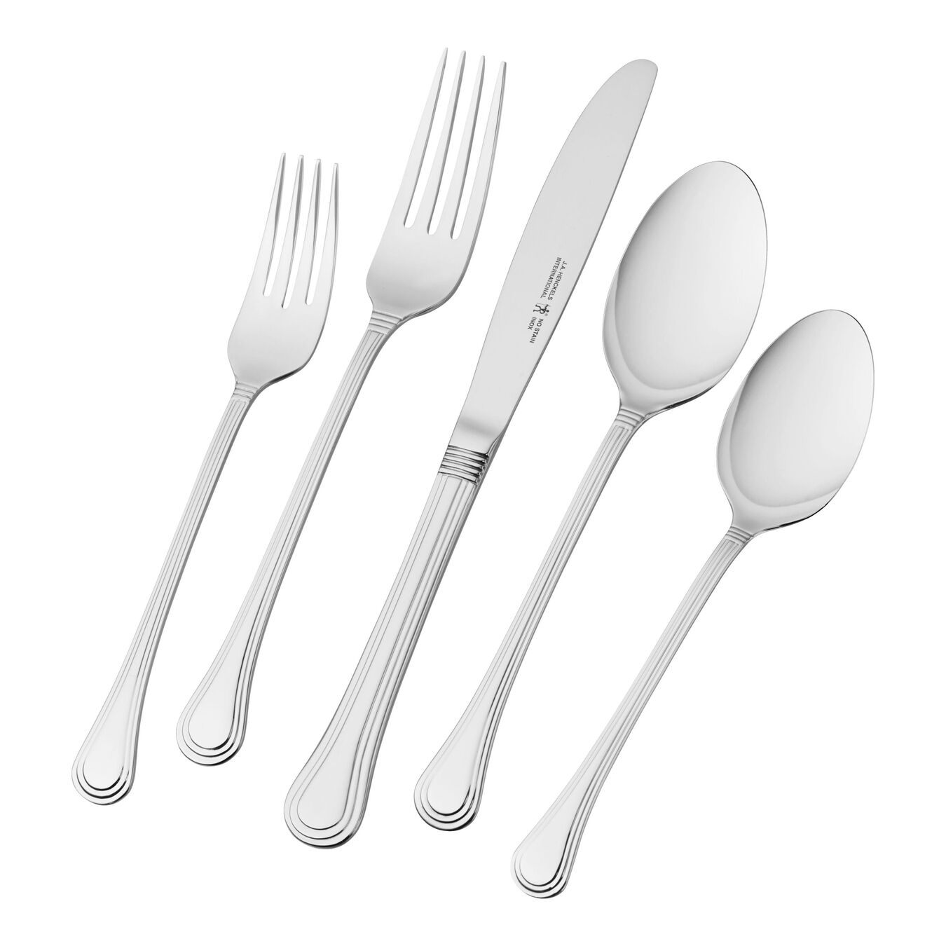 Henckels Astley 65pc 18/10 Stainless Steel Flatware Set Official