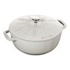 3.6 l cast iron round French oven, white truffle - Visual Imperfections,,large
