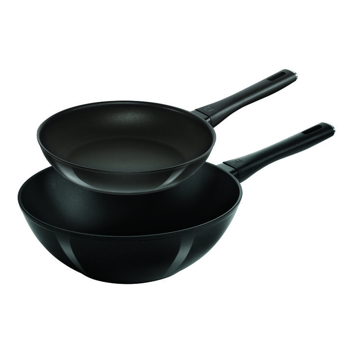 Madura plus, 2 Piece aluminum Frypan and Wok Set, large 1