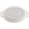 Ceramic - Oval Baking Dishes/ Gratins, 2-pc, Baking Dish Set, White, small 6