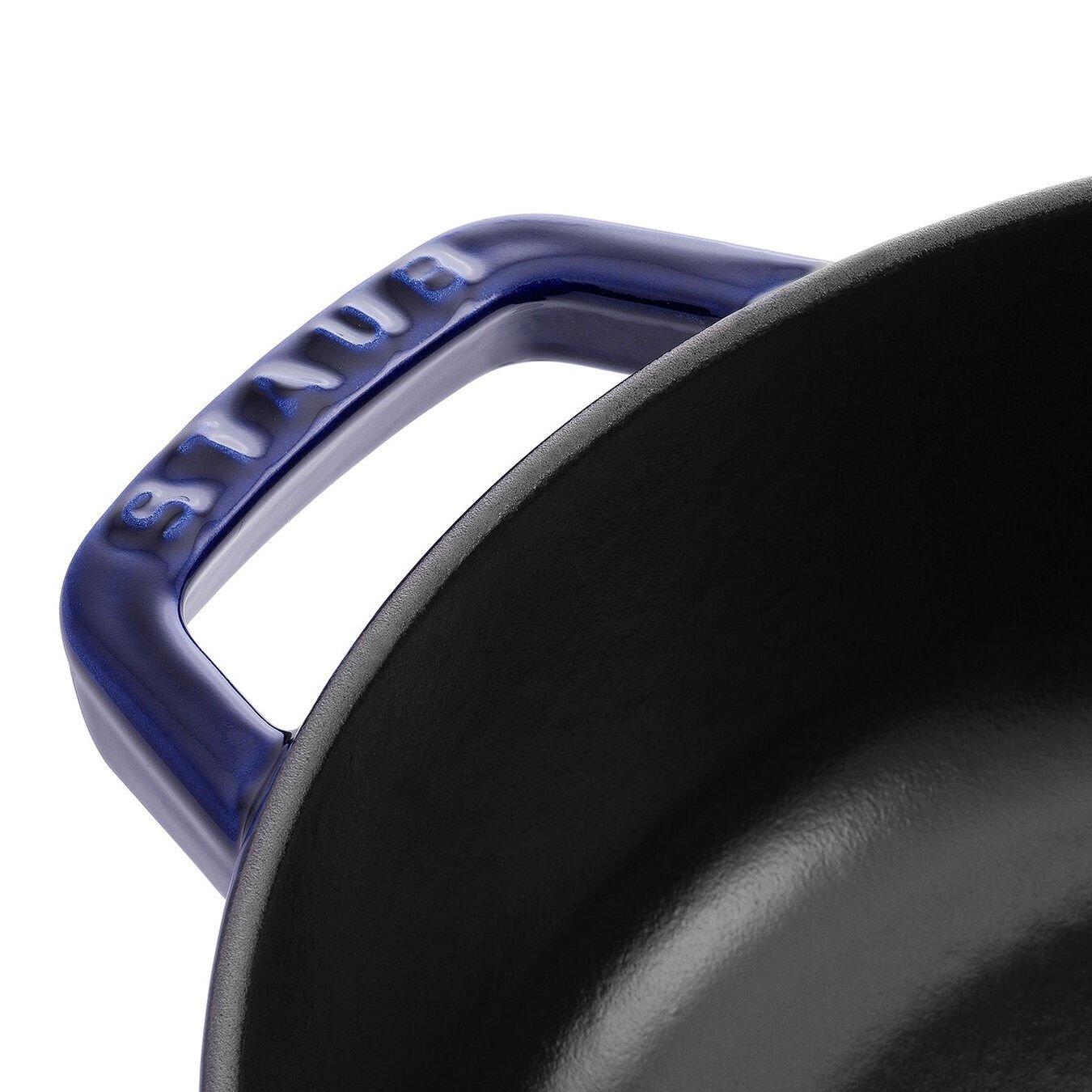 28 cm round Cast iron Saute pan Chistera dark-blue,,large 3