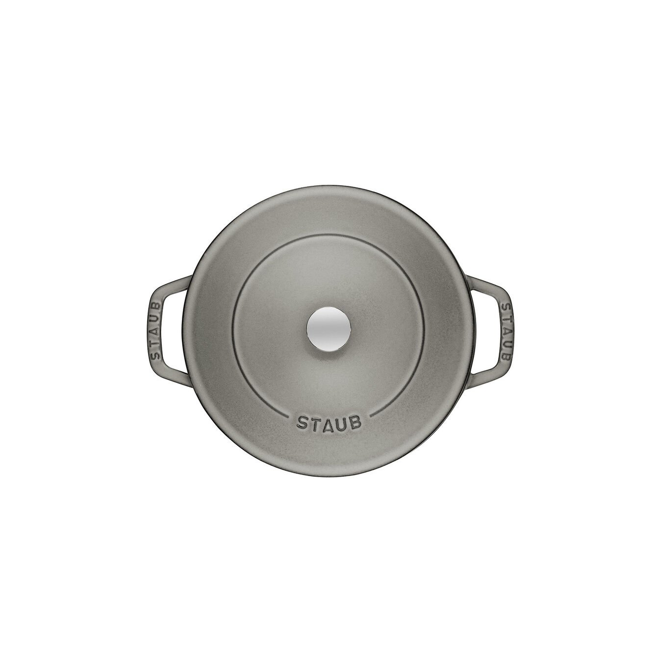 3.7 l cast iron round Saute pan Chistera, graphite-grey,,large 5