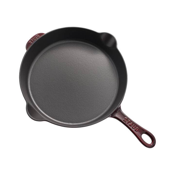 Cast Iron, 11-inch, Traditional Deep Skillet, Grenadine, large 3
