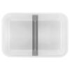Fresh & Save, L Flat, Vacuum Lunch Box, Plastic, Semitransparent-grey, small 4