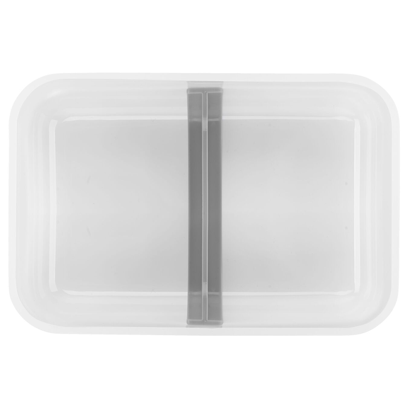 L Flat Vacuum lunch box, plastic, semitransparent-grey,,large 4