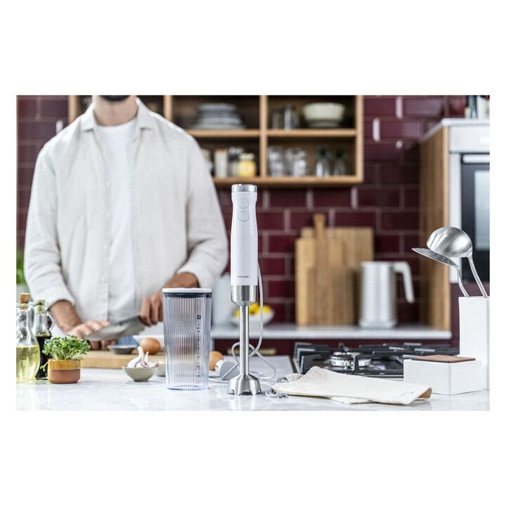 ENFINIGY, Stabmixer & Zubehör Set, 4-tlg., Silber-Weiß, Edelstahl/Kunststoff, large 2