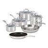 Vista Clad, 10 Piece 18/10 Stainless Steel cookware set with bonus non-stick frypan, small 1