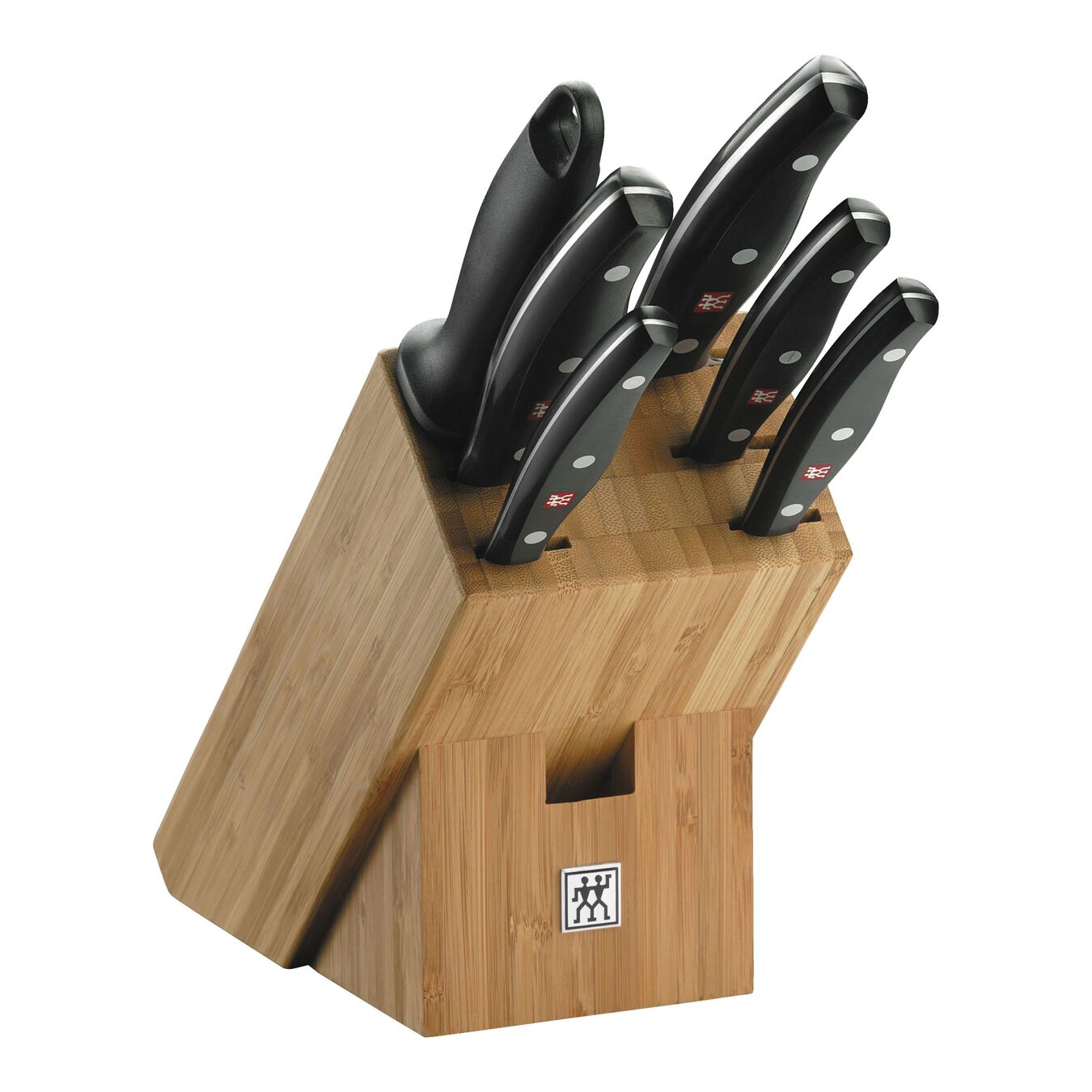 Set di coltelli con ceppo - 7-pz., nero,,large 1