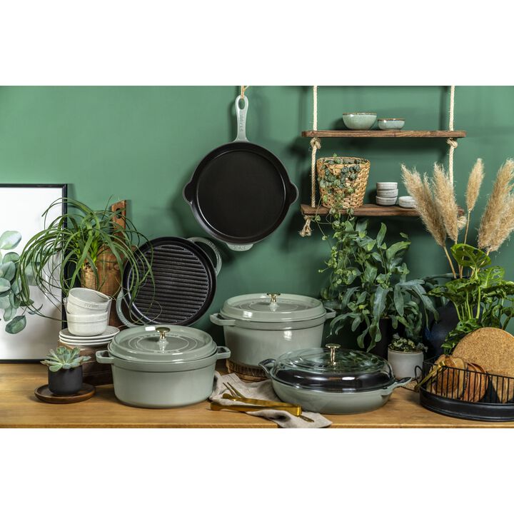 Cast Iron, 11-inch, Traditional Deep Skillet, Eucalyptus, large 4