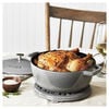 3.6 l cast iron round French oven, graphite-grey,,large