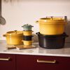 Cast Iron, 4 qt, Round, Dutch Oven, Citron, small 7