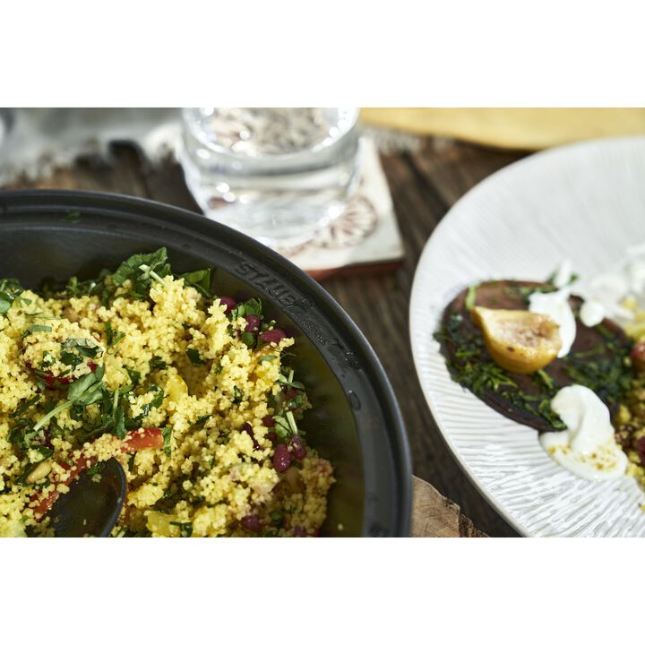 Specialities, Tajine 28 cm, rund, Cream, Gusseisen, large 4