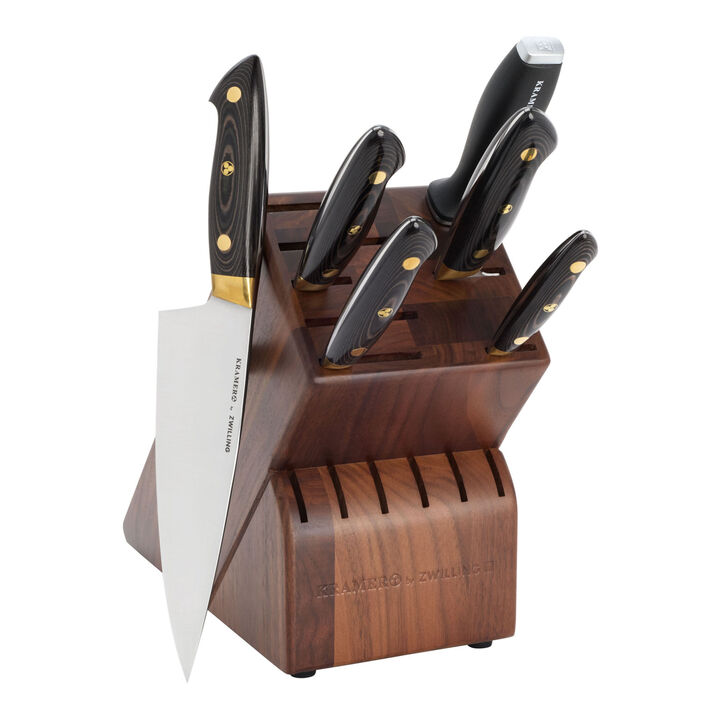 Bob Kramer Carbon 2.0, 7-pc, Knife block set, brown-black, large 1