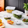 Fresh & Save, 4-pc, Vacuum Box Set, Glass, Grey, small 2