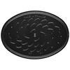 Specialities, 33 cm oval Cast iron Oven dish with lid la-mer, small 6